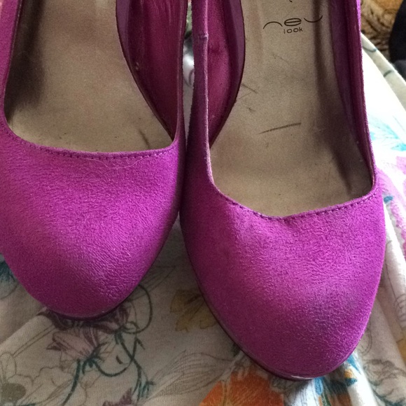 Pink suave platform heels - Picture 2 of 5